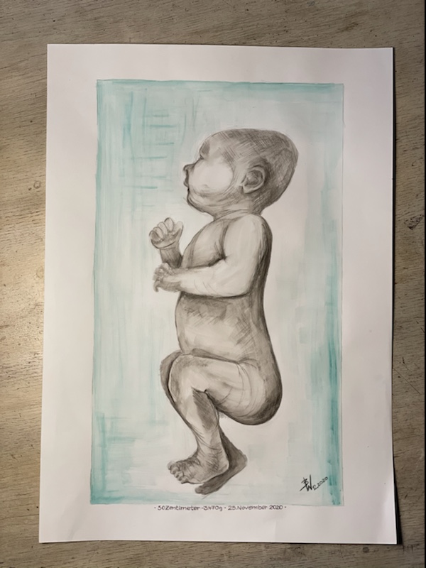 Babyposter Zeichnung
